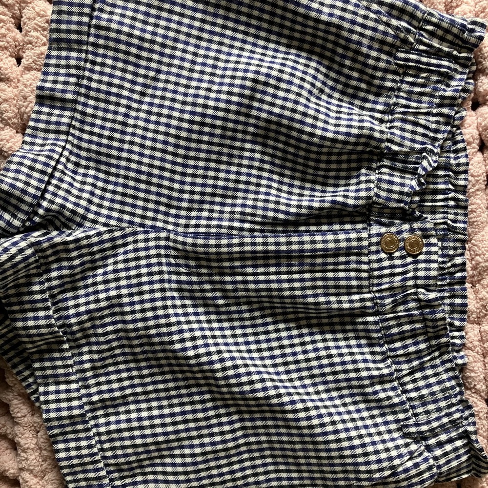 Forever 21 Blue and White Plaid Shorts
